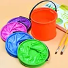 Beach Sand Play Bucket Toy Folding Collapsible Portable Bucket Gardening Tool Outdoor Pool Play Tools Toy Kid Child Summer Favor 1