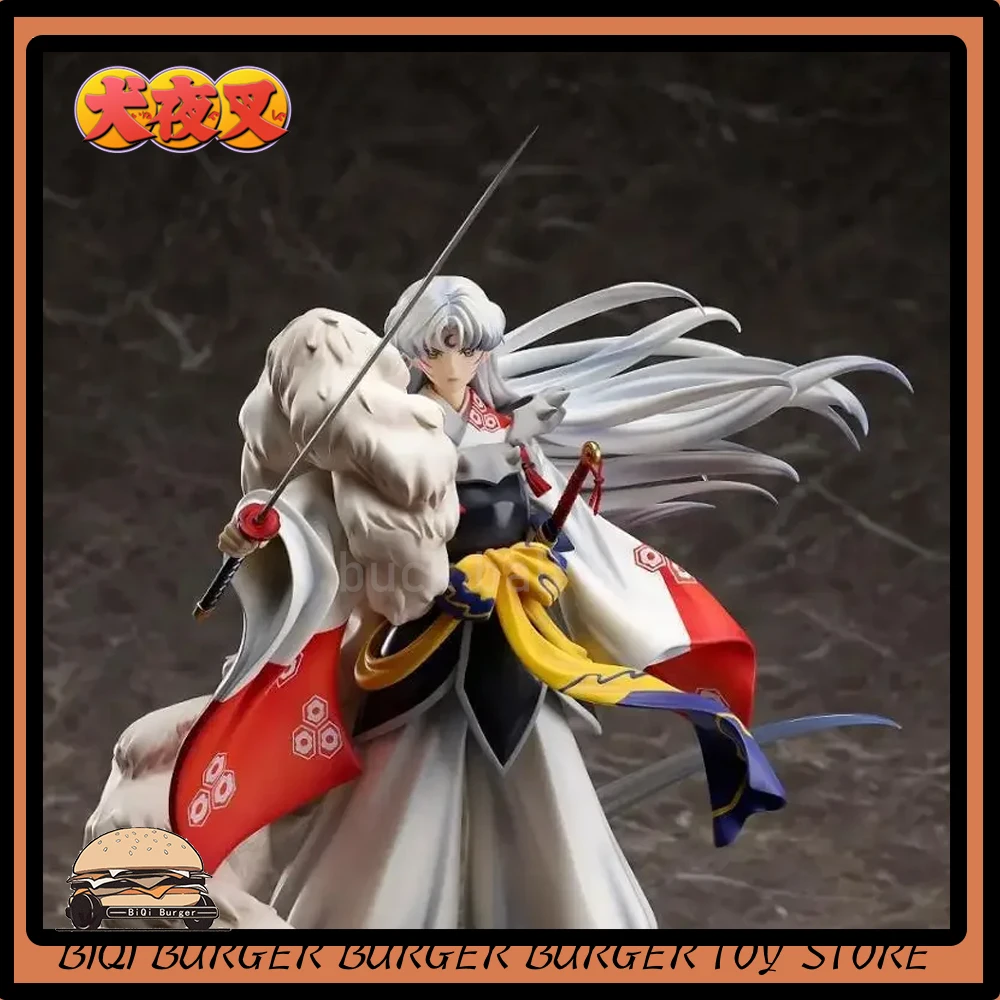 

20cm HB Inuyasha Action Figure Sesshoumaru Shoudao With Base GK Figurine PVC Statue Doll Model Collection Desk Decora Toys Gifts