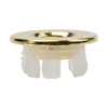 Bathroom Basin Faucet Sink Overflow Cover Brass Six-foot Ring Insert Replacement For 22-24mm Round Overflow Hole Home Drains 2