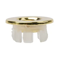 Bathroom Basin Faucet Sink Overflow Cover Brass Six-foot Ring Insert Replacement For 22-24mm Round Overflow Hole Home Drains 2