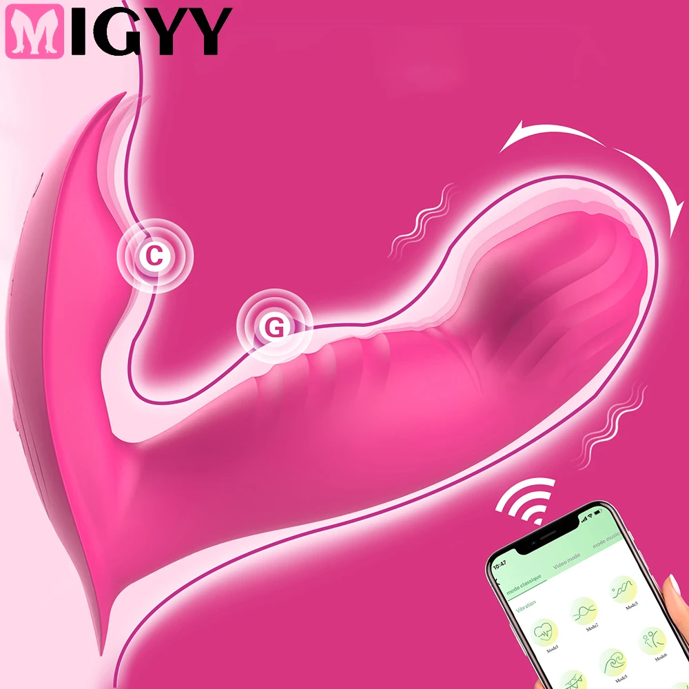 Tragbare Dildo-Vibratoren, APP, Bluetooth-Steuerung, Klitoris-G-Punkt-Stimulator, 9 Geschwindigkeiten, Vagina, Orgasmus, Masturbator, Sexspielzeug für Frauen 1