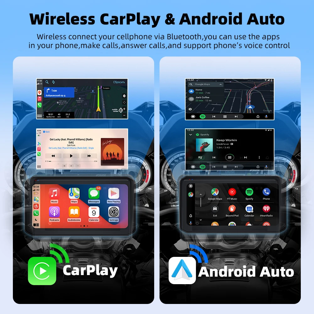 Kijima CarPlay Android Auto デバイス KIJIMA（キジマ） スマートディスプレイ SD01 M/C用ディスプレイ