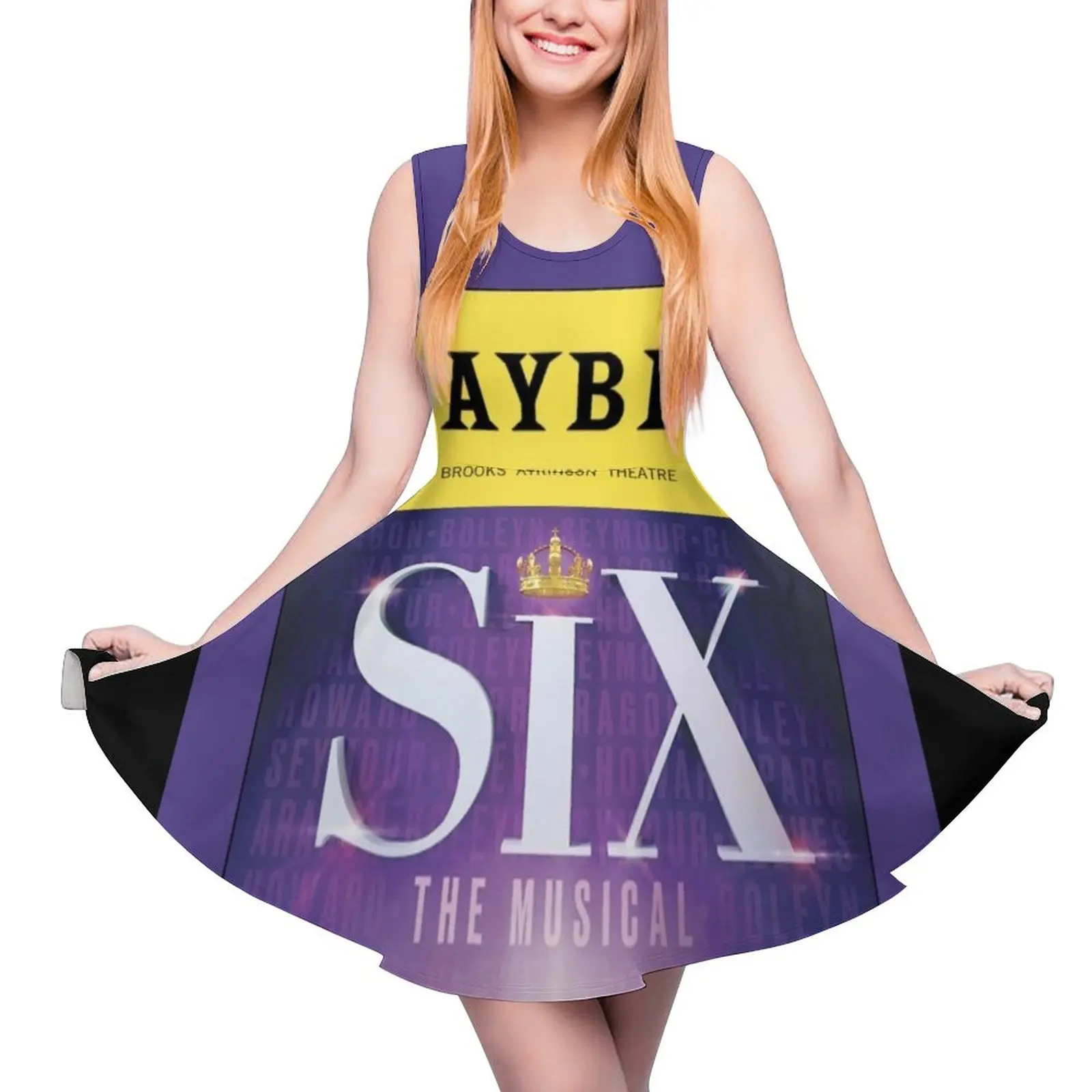 Six The Musical (Divorced Beheaded Died Divorced Beheaded Survived) Sleeveless Dress elegant dresses for women Evening dresses