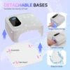 72W Rechargeable UV LED Cordless Nail Lamp Professional Gel Polish Light With 4 Timer Setting Display Auto Sensor for Salon Home 4