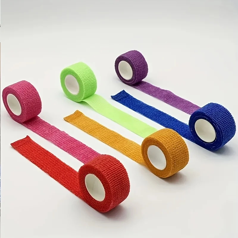 Medical Adhesive Bandage 24Rolls Elastic Breathable Sports Self Adhesive Tape Camouflage Wrap Finger Tape Wrist Ankle First Aid