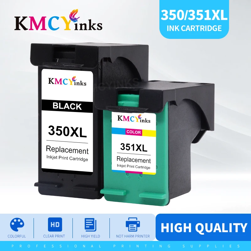 Sostituzione Della Cartuccia Di Inchiostro 350Xl Rigenerata Kmcyinks Per Hp 350 351 Xl Per Hp350 Deskjet D4260 4260 D4360 C4200 C4480
