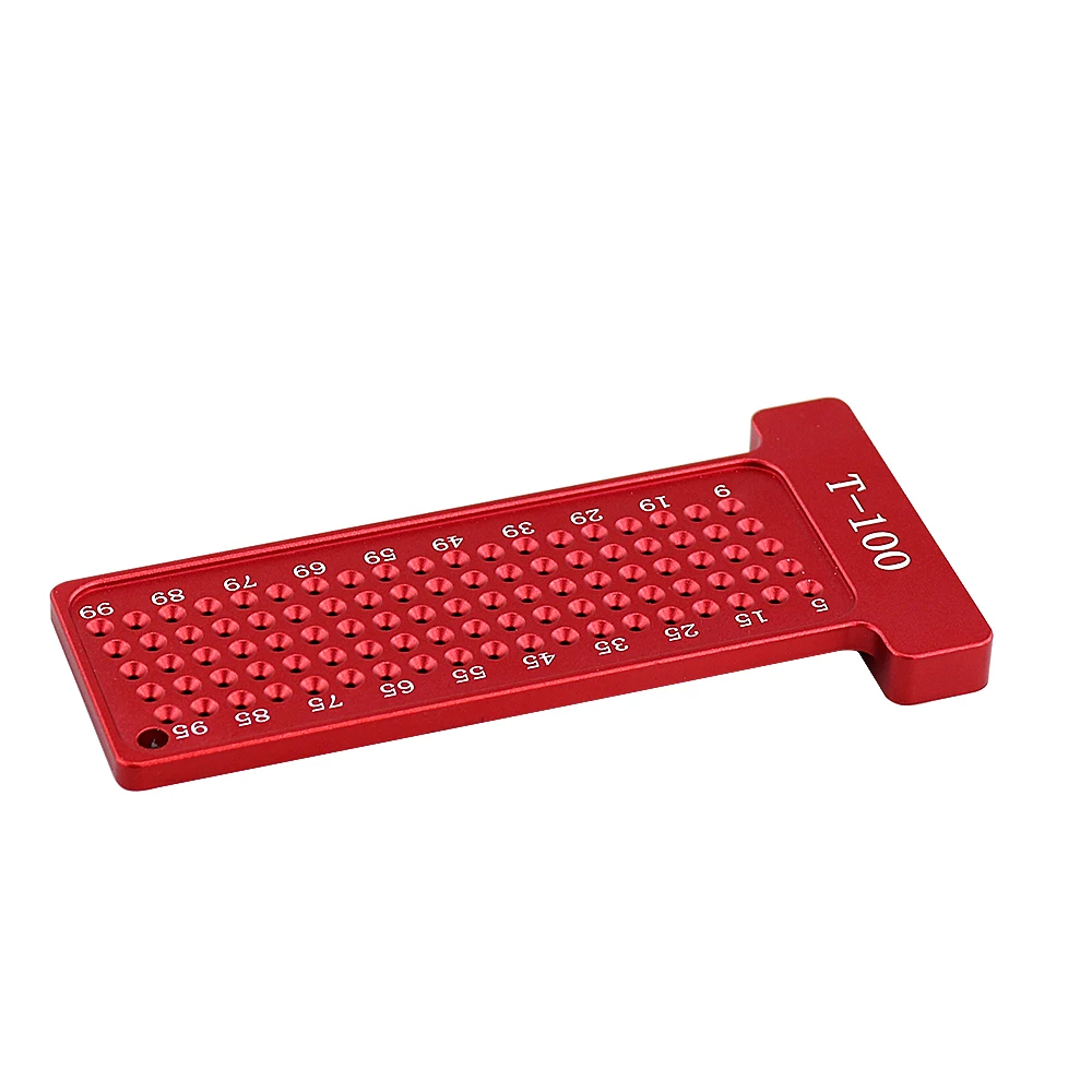 Measurement Ruler DIY Auxiliary Tools T-100 Metric Precision T-Ruler Pocket Manual Marking