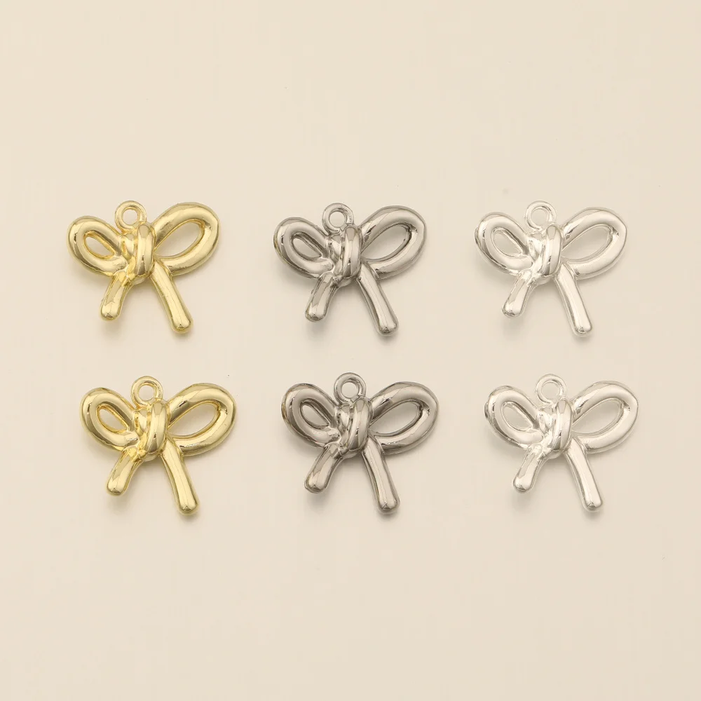 Cordial Design 100Pcs 17*20MM Bracelets Accessories/Hand Made/Zinc Alloy/Bowknot Shape/Jewelry Findings & Components/DIY Charms 3 Cordial Design 100Pcs 17*20MM Bracelets Accessories/Hand Made/Zinc Alloy/Bowknot Shape/Jewelry Findings & Components/DIY Charms - cordial