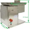 Meat Cutting Machine Commercial Electric Slicer Shredded Diced For Steak Beef Pork Meat With Chimney Feed Inlet Qx 5Mm 2