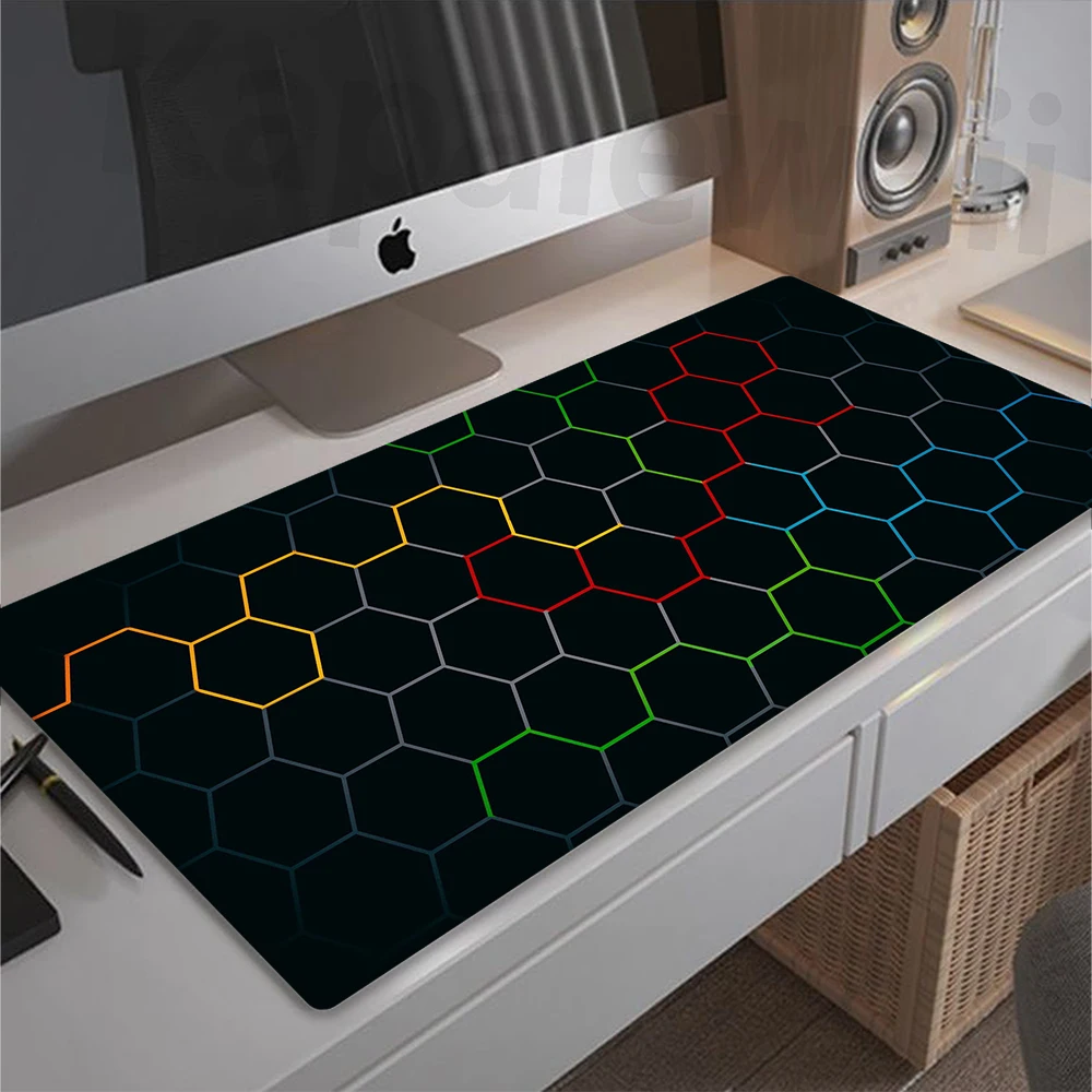 

Geometric Mouse Pad Large Game Mouse Mat Gaming Mousepad Gamer Speed Keyboard Pads Table Carpet Home Office Rubber Deskmat