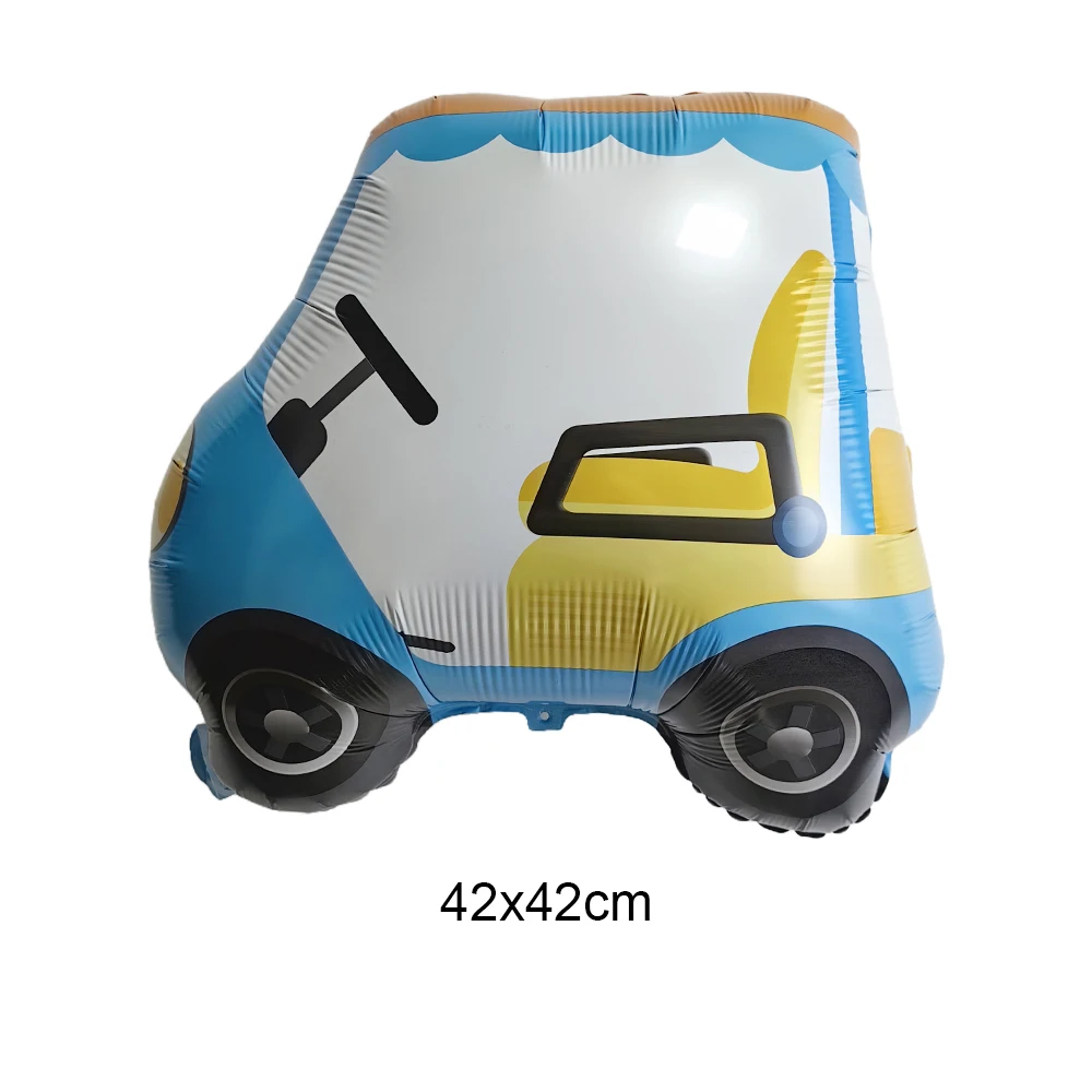 Construction Vehicle Foil Balloons Set for Boys Birthday Party Decorations