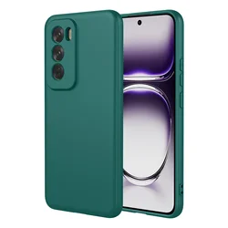 Flexible Liquid Silicone TPU Protective Phone Case Cover - Durable and Sleek Design for OPPO Reno 11 Pro 5G (Dark Green)