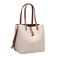 CH Women's Large Capacity Handbag Daily Commuting High-end Versatile PU Material Letter Printed Design Women's Crossbody Bag - Image 5