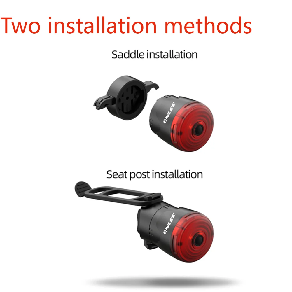 Luce Bici Posteriore HL Faro Posteriore Bici USB Ricaricabile - Luce Di Sicurezza Per Ciclismo, Avviso HL Fanale Per Bicicletta - Foto 5