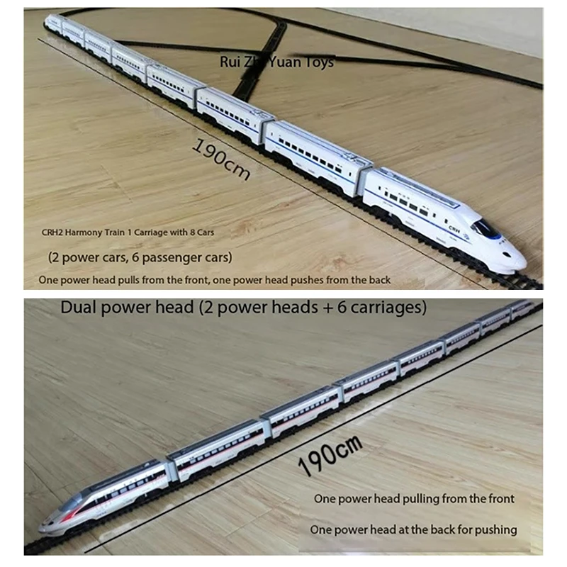 1:87 赤ユーロスター高速 EMU 列車モデルシミュレーション電気
