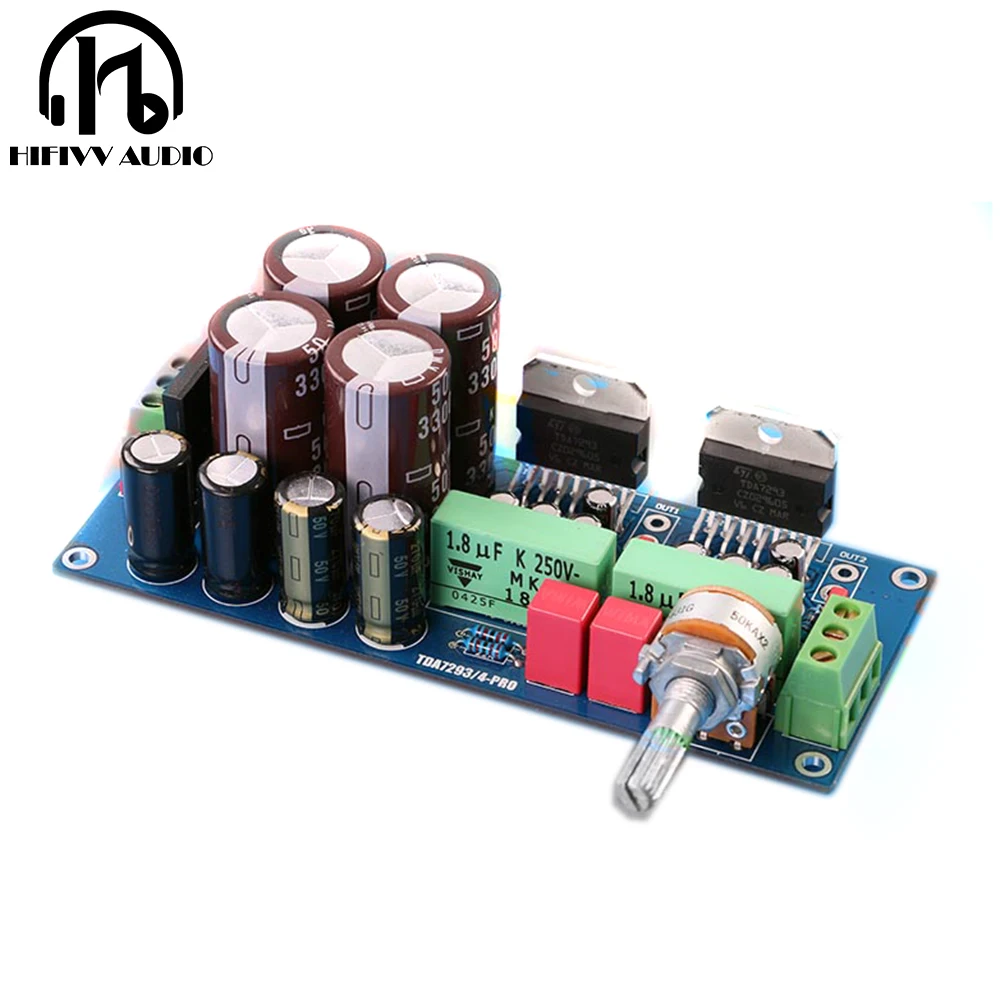 100W+100W DIY 2.0CH Class D TDA7293 Audio Power Amplifier Kits With