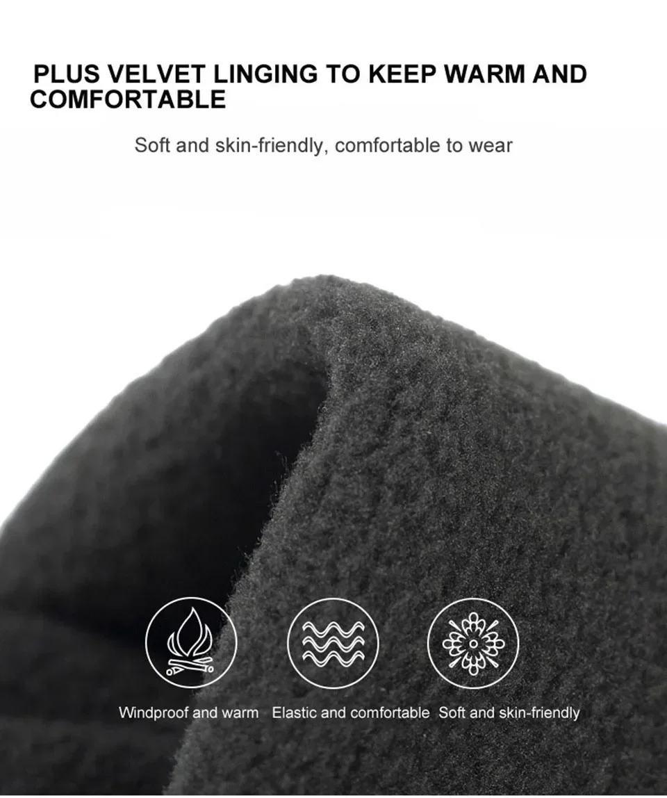 Description Picture 4 of itemWinter Fishing Men's Gloves Women Cycling Skiing Warm Anti-Slip Gloves for Sports Touch Screen Two Fingers Cut Outdoor Angling