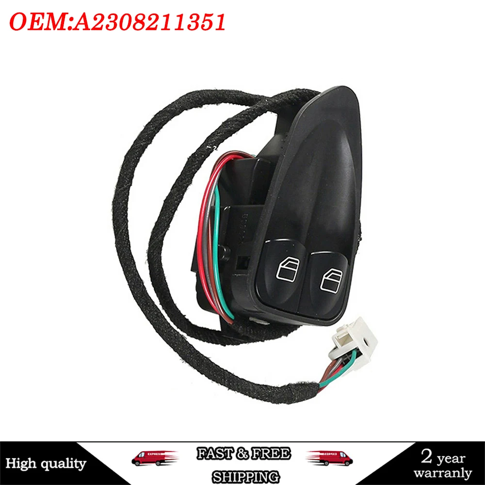 Interruttore Alzacristallo Sinistro Muslimdriver Per Mercedes Benz R230 Sl Classe Sl500 Sl55 Sl550 Sl600 Sl63 Sl65 Amg 2308211351