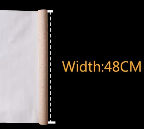 Ginflash 1m Linen Blend Primed Blank Canvas Layer Oil Painting Canvas acrylic painting One Roll ,28/48cm Width