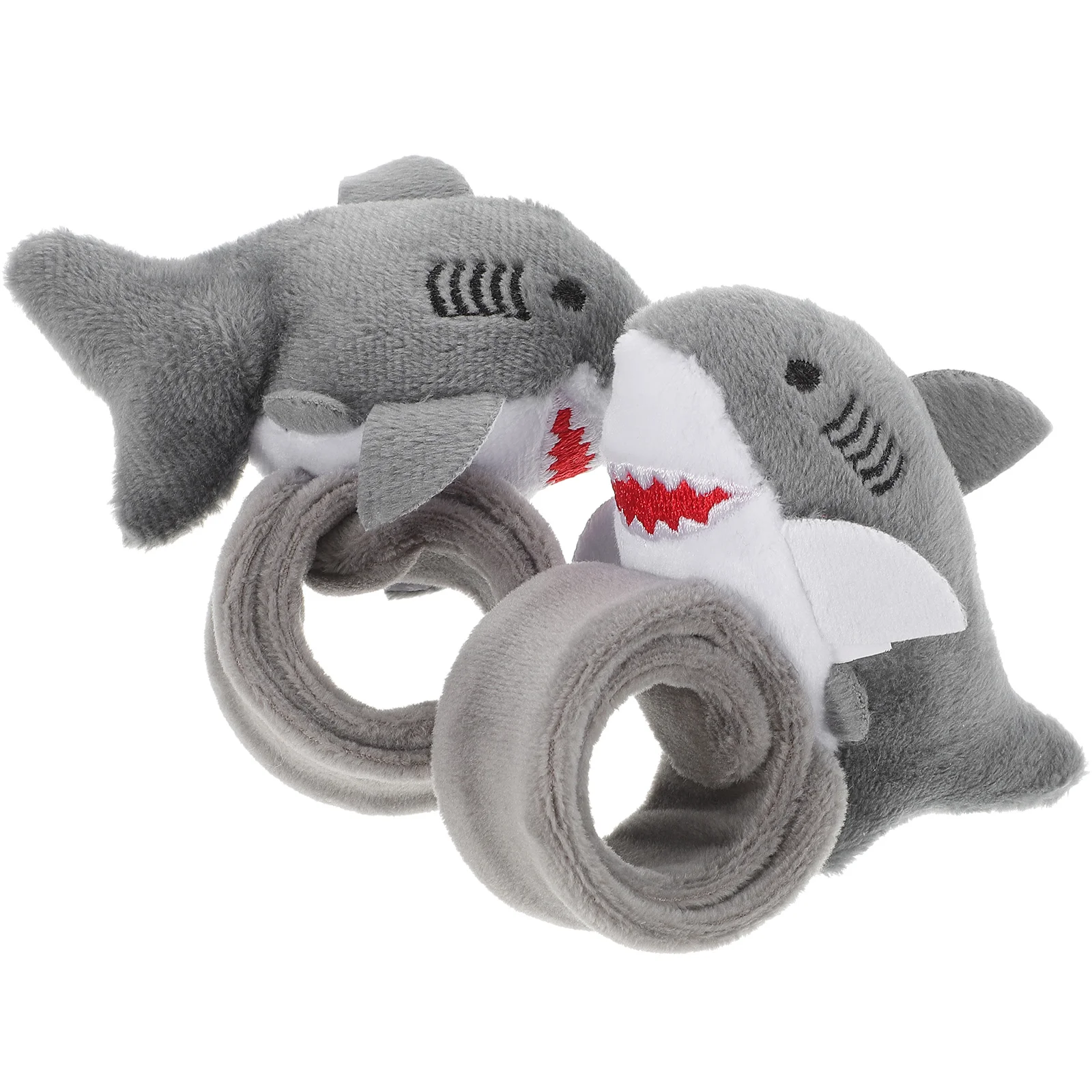 

2pcs Animal Slap Bracelet Shark Slap Band Baby Stuffed Animal Snap Bracelet