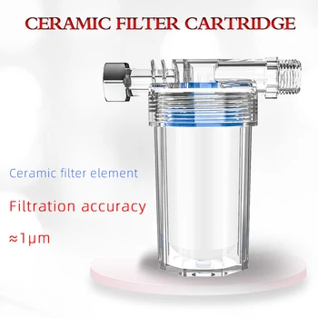 0.1 micron purifier output universal shower filter ceramic filter element shower filter faucet water heater purification kitchen