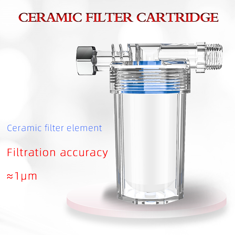 0.1 micron purifier output universal shower filter ceramic filter element shower filter faucet water heater purification kitchen