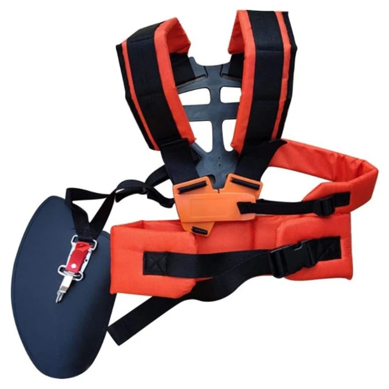 

Double Shoulder for W Harness Strap Comfortable Labor Saving Padded Belt for Garden Brush Cutter Trimmer