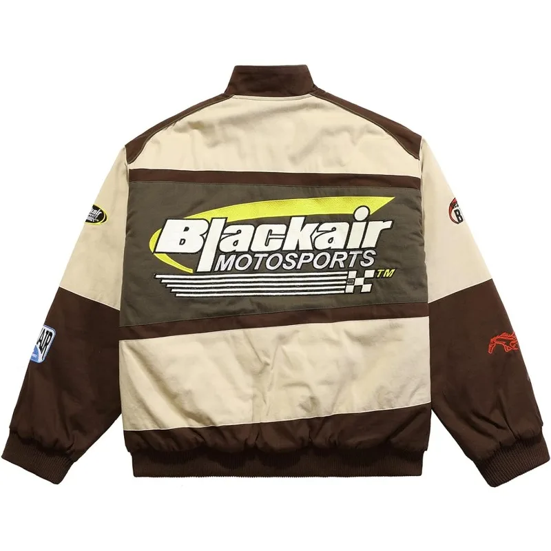 Aelfric Eden Men's Motorcycle Jacket Blackair Moto Varsity Baseball Jacket Women Vintage Coats