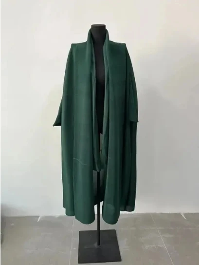 

Женская плиссированная ветровка Miyake, однотонная Свободная куртка с поясом и присборенной талией, весна 2024
