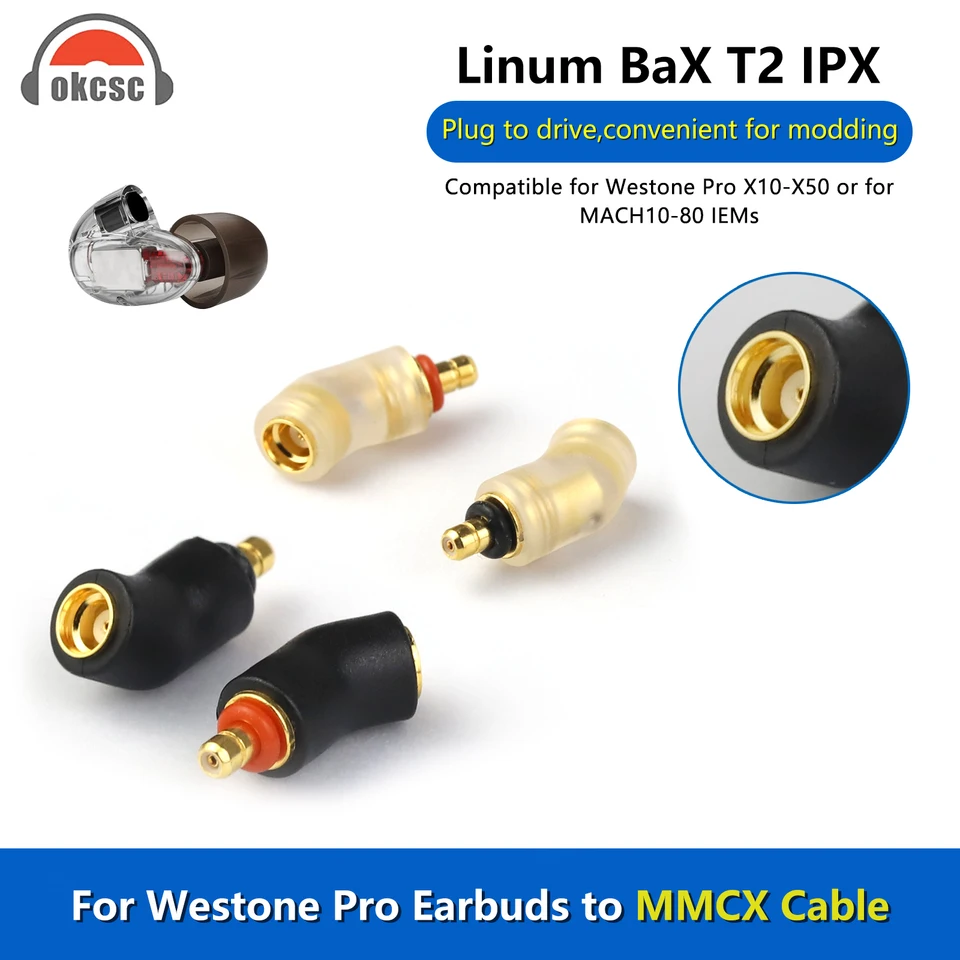 Okcsc-bax t2 ipxイヤホンコンバーター、westone pro X10-X50 mach10