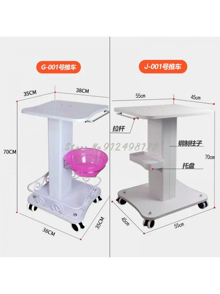 Multi layer storage trolley Cart Shelf Movable Beauty Salon Dedicated Beauty Equipment Small Bubble Rack Trolley Tool Cart