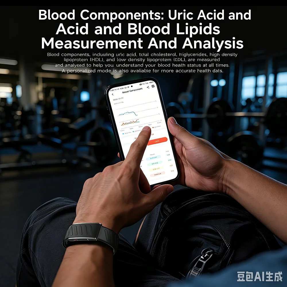 2026년형 스크린리스 스마트 밴드 ECG+HRV 혈압 심박수 혈중 지질 요산 방수 활동 추적 스마트 팔찌