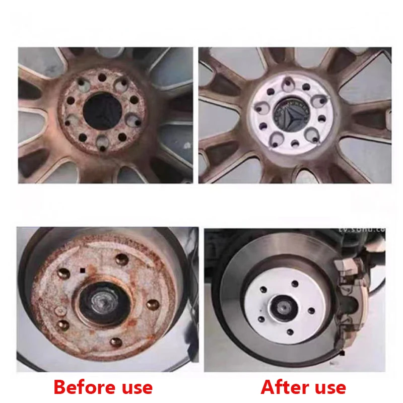 Car Wheel Hub Brush Auto Wheel Hub Rust Removal Tool Grinding Cleaner Kit Rust Remover Polishing Tool Car Maintenance Parts