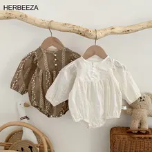 

Spring&Summer Baby Girls Bodysuit For Kids Toddler Costume Embroidered Baby's Rompers Children Outfits Girl Cotton Baby Overalls