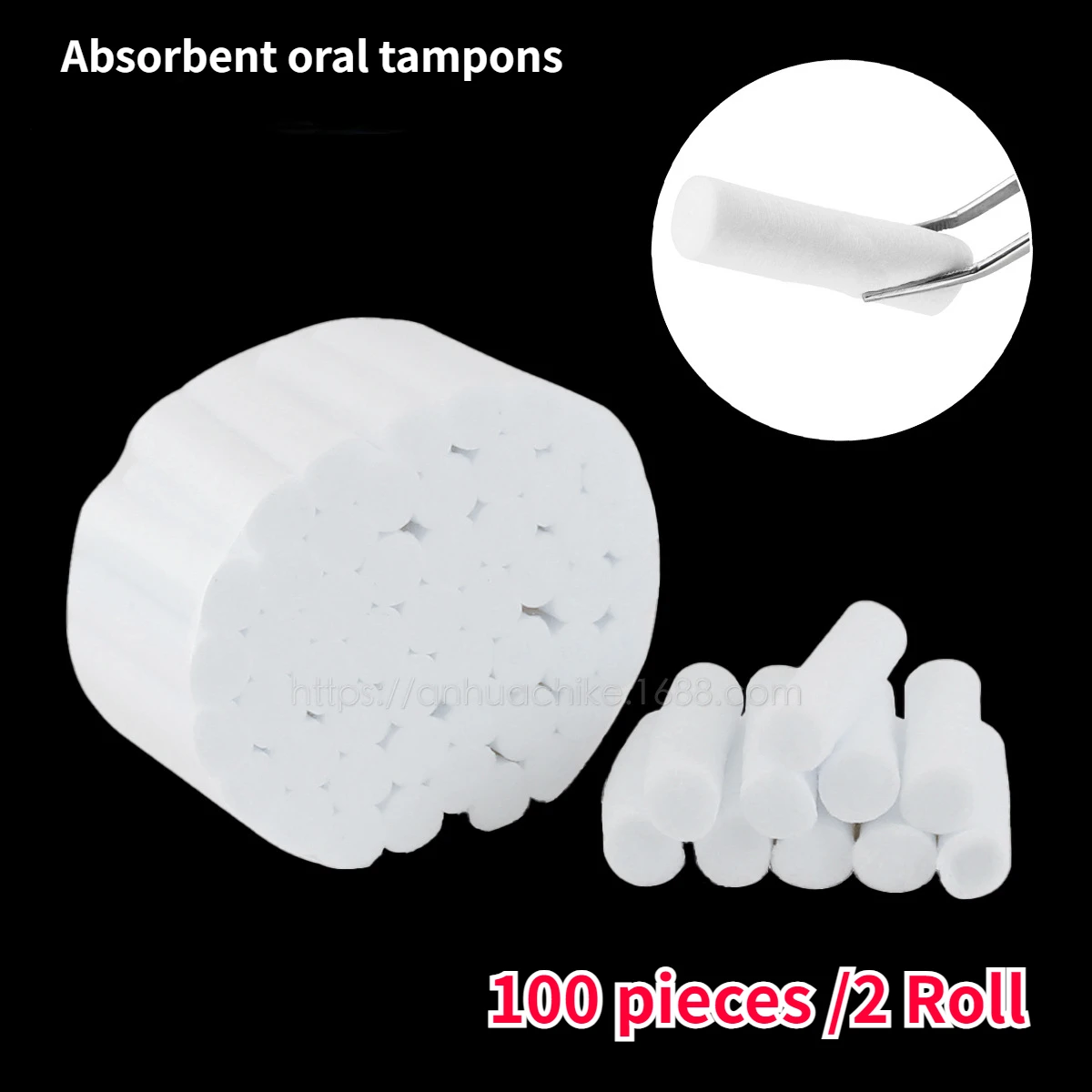 

100PCs Dental Hemostatic Cotton High Absorbent Nonfat Cottons Roll Medical Surgical Dentistry Tampons Moisture Proof Oral Tools