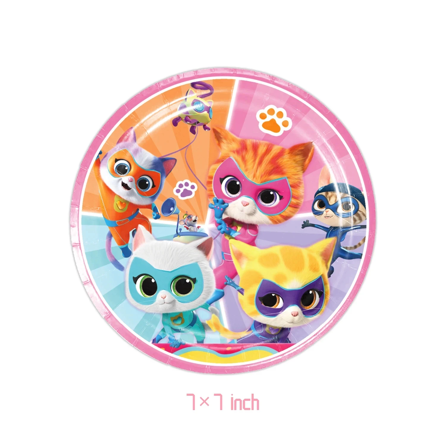 10pcs 7inch Plates