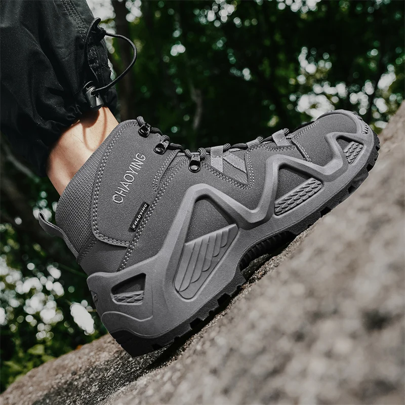 Climbing Hiking Shoes Ankle Men Outdoor Boots Tactical Boots Army Mens Military Desert Waterproof Work Safety Shoes