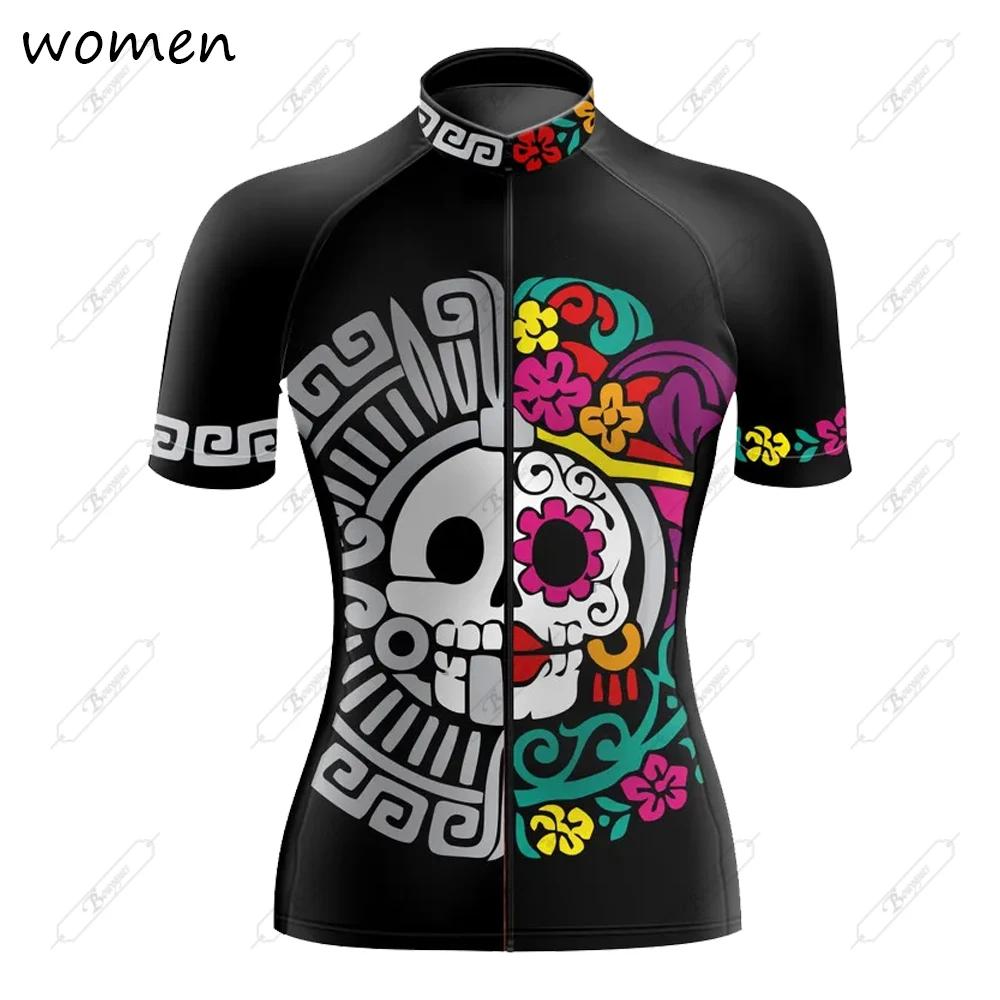 New Mexico Cycling Jersey Women Bike Mountain Road MTB Top Female Bicycle Shirt Short Sleeve Racing Riding Clothing Summer