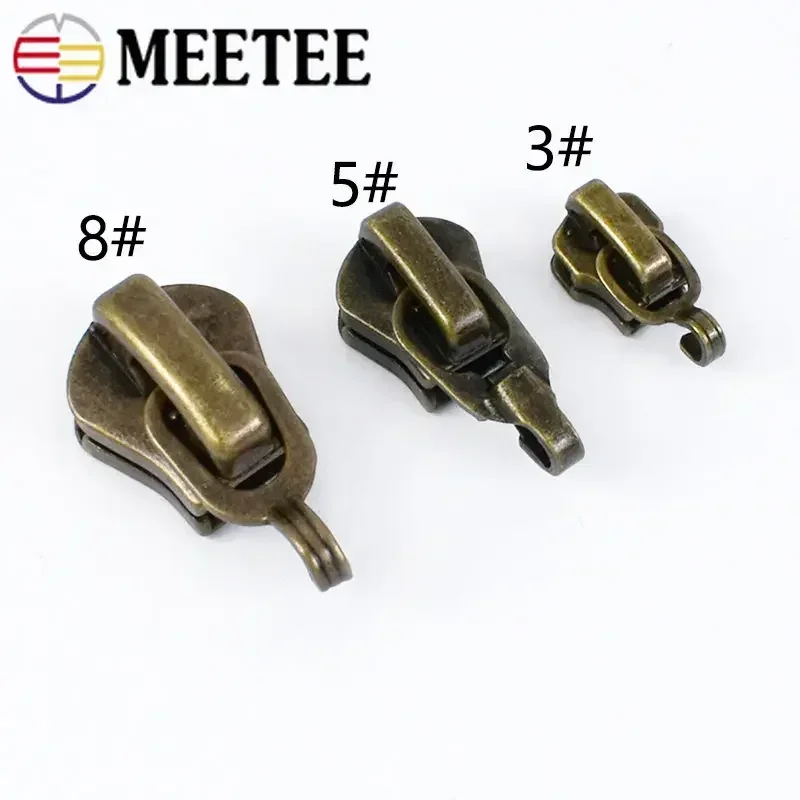 10/20Pcs 3# 5# 8# Zipper Slider for Metal Zips Bag Repair