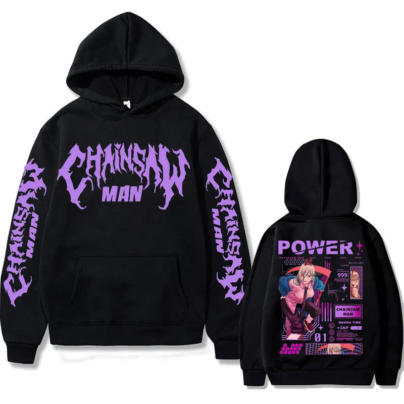 トップス glamb Chainsaw Man Power Hoodie Black L Chainsaw Man Collaboration Hoodie Power Black glamb Bandai