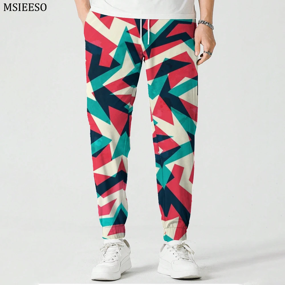 

Autumn Trousers Graffiti Dazzle Colour Geometry Pattern Print Pants Men Women Casual Sweatpant Male Streetwear Jogging Pants