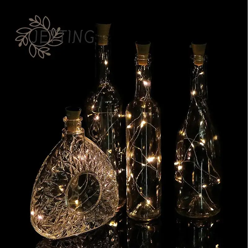 

Wine Bottle Lights With Cork LED String Lights Battery Fairy Lights Garland For Christmas Party Wedding Decoration 1M/2M