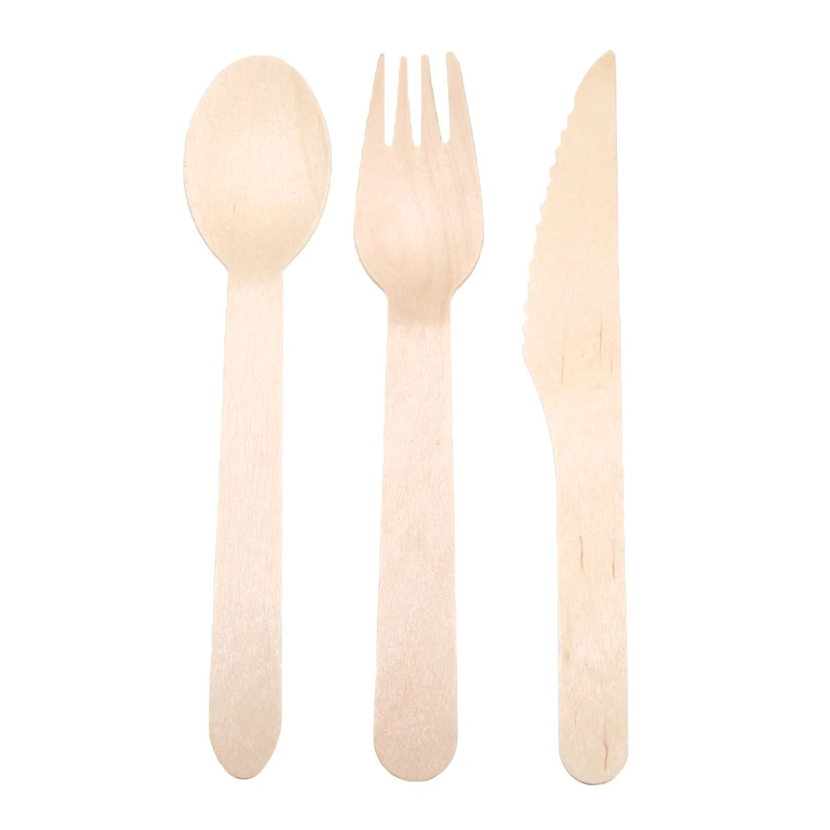

144pcs/set Disposable Wooden Cutlery Forks Spoons Dessert Utensils Party Wedding Tableware dinnerware set