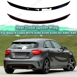 For Mercedes Benz A Class W176 A160 A180 A200 A250 A260 A45 2013 2014 2015 2016 2017 2018 Hatchback Rear Spoiler Roof Wing Black