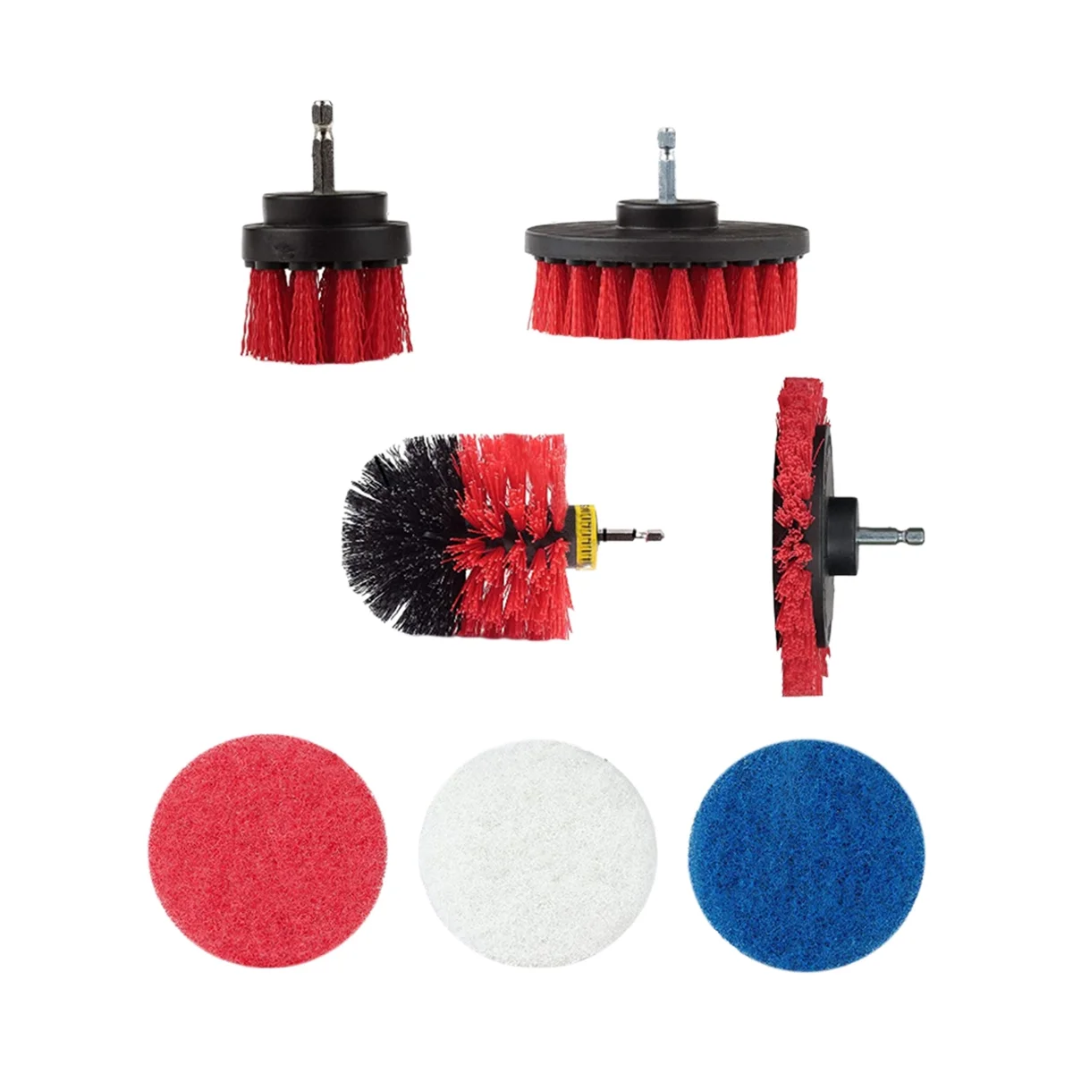 

Electric Drill Accessories Scouring Pad Set Electric Cleaning Brush Wall Floor Cleaning Window Gap Brush