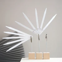 Portable Wooden Place Card Holder Clips For Perfume Essential Oils Test Tester Paper Strip Aromatherapy Paper Desktop Holder