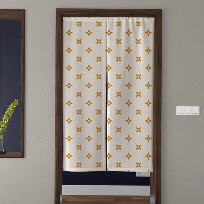 Door Curtain Noren Room Partition Privacy Protection Pendant Japanese Kitchen Decor Household Modern nordic simple geometric