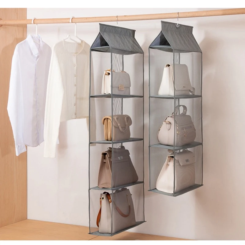

Handbag Hanging Organizer Hanging Purse Transparent Storage Bag Wardrobe Closet Sorting Bag Dust Cover Large Capacity