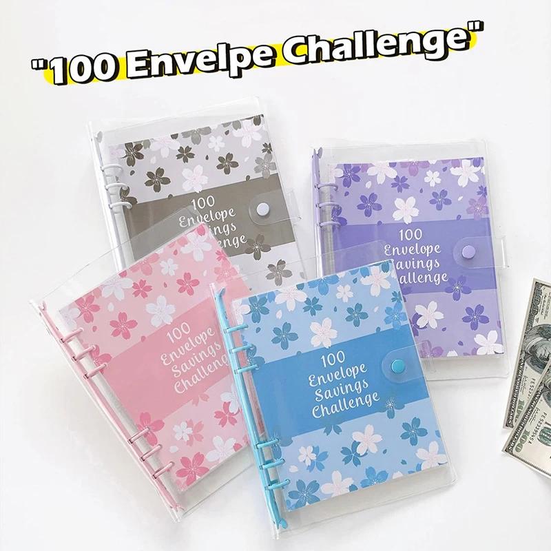 100 Envelope Challenge 100 Days Cash Envelope Couple Save Money Challenge Money Saving Binder Savings