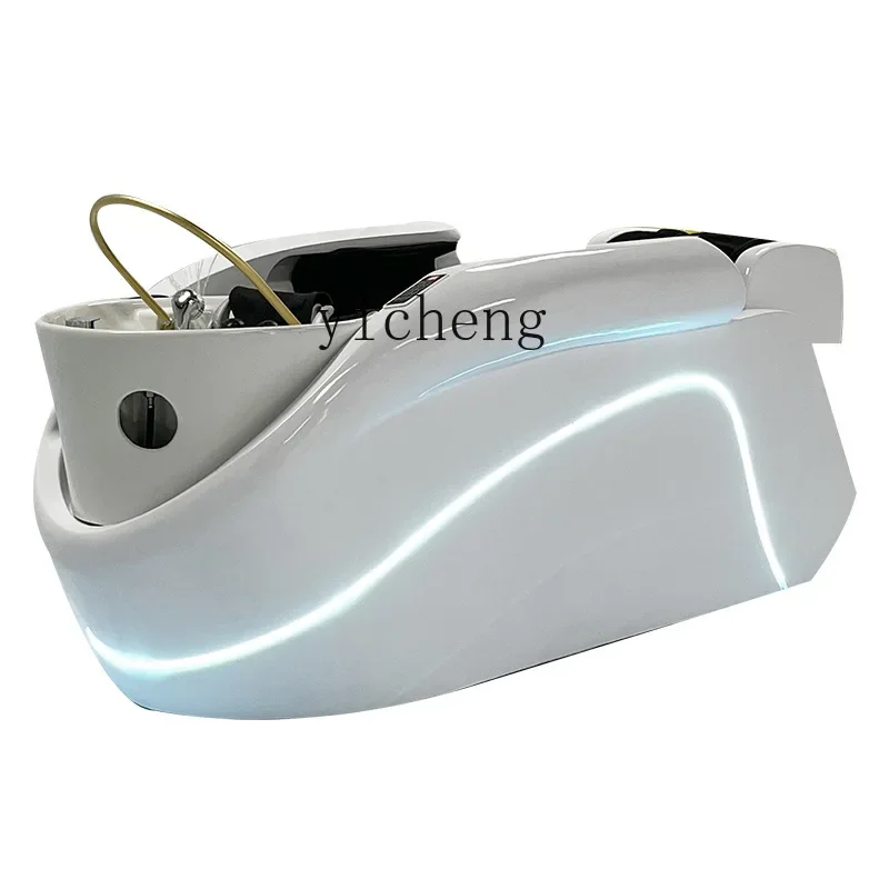 

XL Smart Electric Massage Shampoo Bed Ceramic Basin Shampoo Flush Massage Integrated